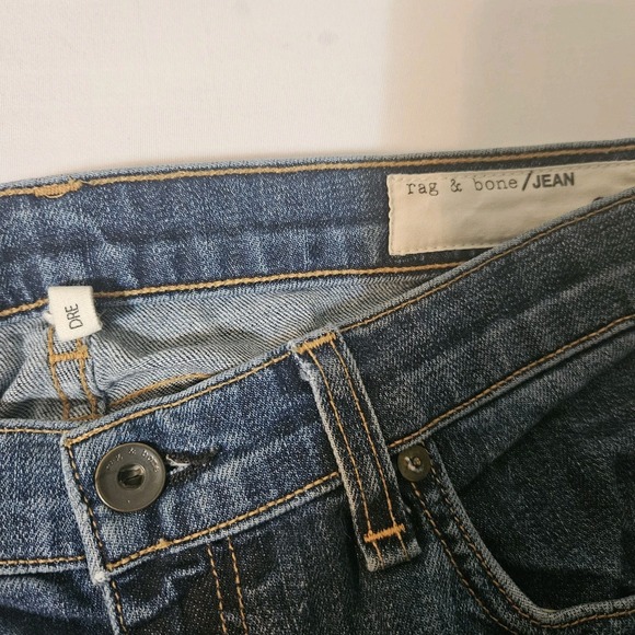rag bone Dre Jeans Womens 28 Raw Hem 32x32 Stretch - Picture 7 of 9